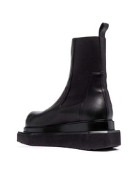 Bottines chelsea en cuir noires Rick Owens