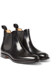 Bottines chelsea en cuir noires Church's