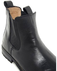 Bottines chelsea en cuir noires