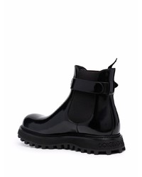 Bottines chelsea en cuir noires Dolce & Gabbana