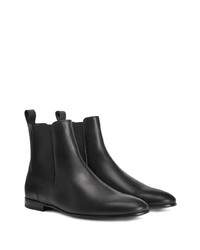 Bottines chelsea en cuir noires Giuseppe Zanotti