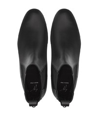 Bottines chelsea en cuir noires Giuseppe Zanotti