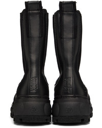 Bottines chelsea en cuir noires Viron