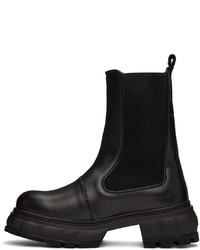 Bottines chelsea en cuir noires Viron