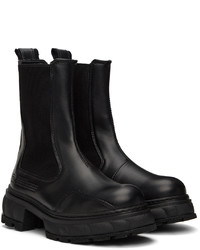 Bottines chelsea en cuir noires Viron