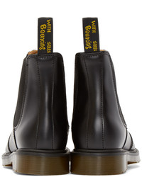 Bottines chelsea en cuir noires Dr. Martens