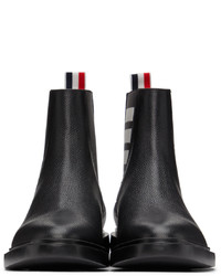 Bottines chelsea en cuir noires Thom Browne