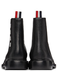 Bottines chelsea en cuir noires Thom Browne