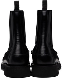 Bottines chelsea en cuir noires Hereu