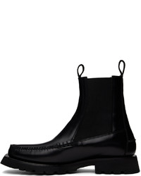 Bottines chelsea en cuir noires Hereu