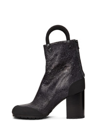 Bottines chelsea en cuir noires Random Identities