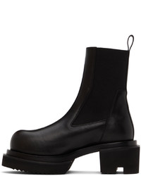 Bottines chelsea en cuir noires Rick Owens