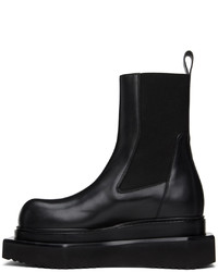 Bottines chelsea en cuir noires Rick Owens