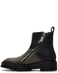 Bottines chelsea en cuir noires Gmbh