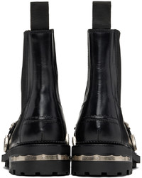 Bottines chelsea en cuir noires Toga Virilis