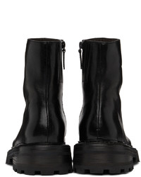 Bottines chelsea en cuir noires Marsèll