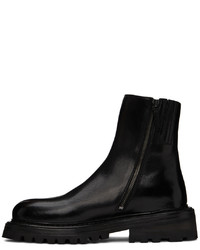 Bottines chelsea en cuir noires Marsèll