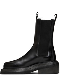 Bottines chelsea en cuir noires Marsèll