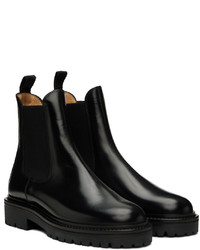 Bottines chelsea en cuir noires Isabel Marant