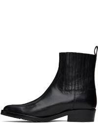 Bottines chelsea en cuir noires Toga Virilis