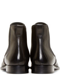 Bottines chelsea en cuir noires Dolce & Gabbana