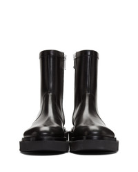 Bottines chelsea en cuir noires Givenchy