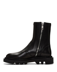 Bottines chelsea en cuir noires Givenchy