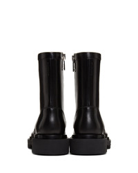 Bottines chelsea en cuir noires Givenchy