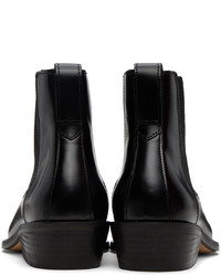 Bottines chelsea en cuir noires Our Legacy