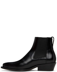 Bottines chelsea en cuir noires Our Legacy