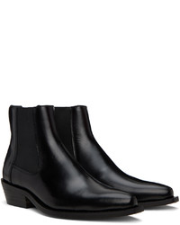 Bottines chelsea en cuir noires Our Legacy