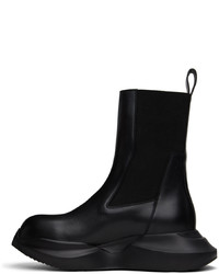 Bottines chelsea en cuir noires Rick Owens