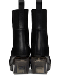 Bottines chelsea en cuir noires Rick Owens