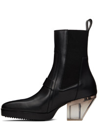 Bottines chelsea en cuir noires Rick Owens