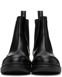 Bottines chelsea en cuir noires Alexander McQueen