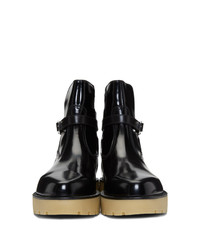 Bottines chelsea en cuir noires Christian Louboutin