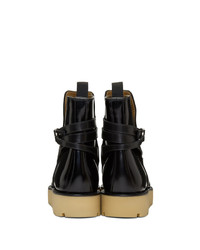 Bottines chelsea en cuir noires Christian Louboutin