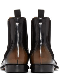 Bottines chelsea en cuir noires Officine Creative