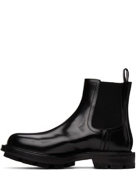 Bottines chelsea en cuir noires Alexander McQueen