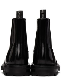 Bottines chelsea en cuir noires Alexander McQueen