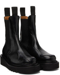 Bottines chelsea en cuir noires Toga Virilis