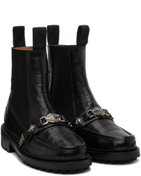 Bottines chelsea en cuir noires Toga Virilis