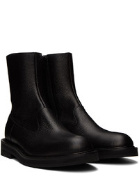 Bottines chelsea en cuir noires Dries Van Noten