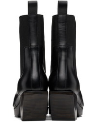 Bottines chelsea en cuir noires Rick Owens