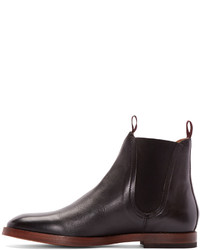 Bottines chelsea en cuir noires H By Hudson