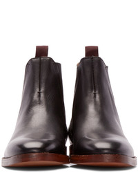 Bottines chelsea en cuir noires H By Hudson