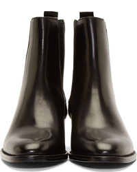 Bottines chelsea en cuir noires Saint Laurent