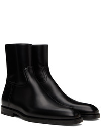 Bottines chelsea en cuir noires Dries Van Noten