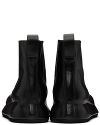 Bottines chelsea en cuir noires Jacquemus