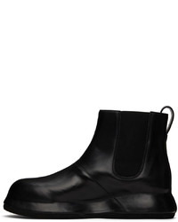 Bottines chelsea en cuir noires Jacquemus